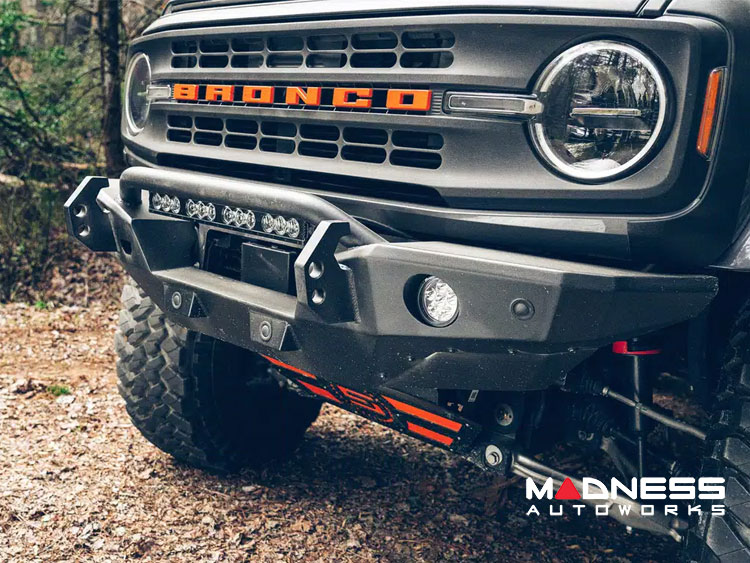Ford Bronco Front Bumper - Steel Bender - Textured Black - Havoc 